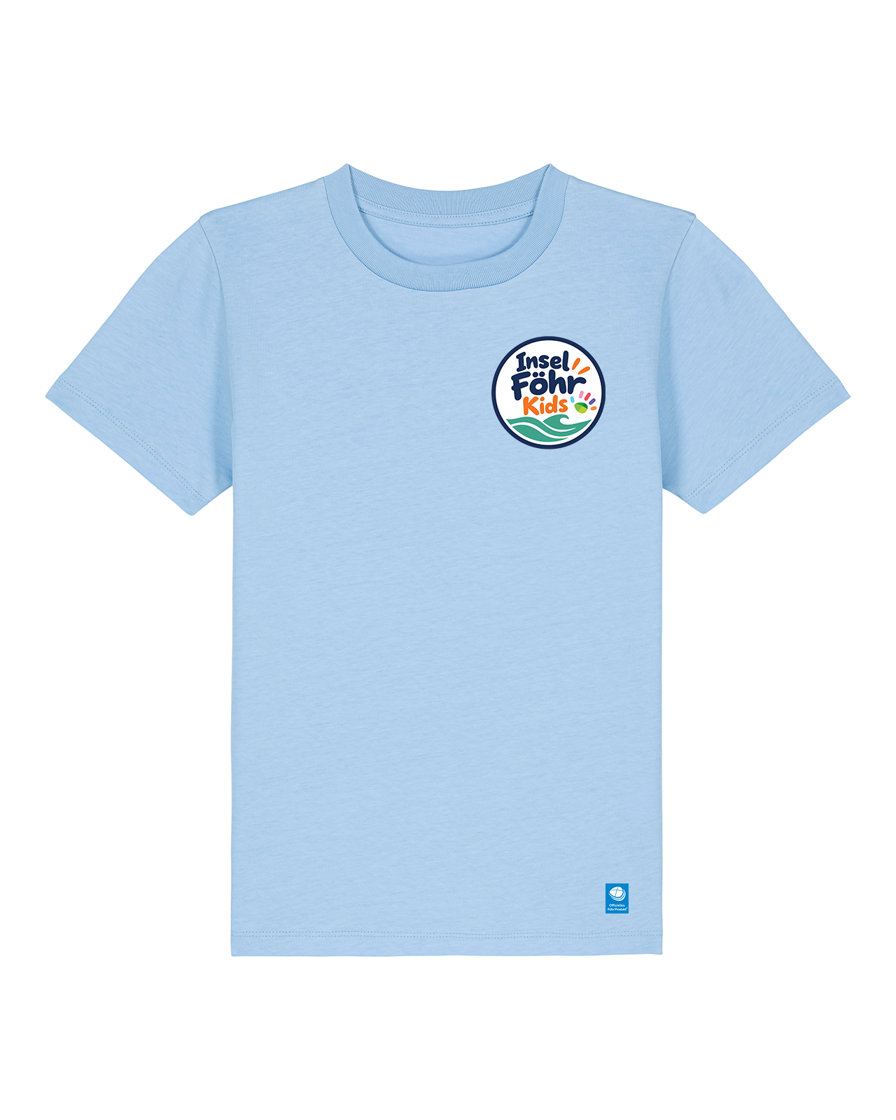 Insel Föhr Kids T-Shirt in Blue Soul – Vorderansicht