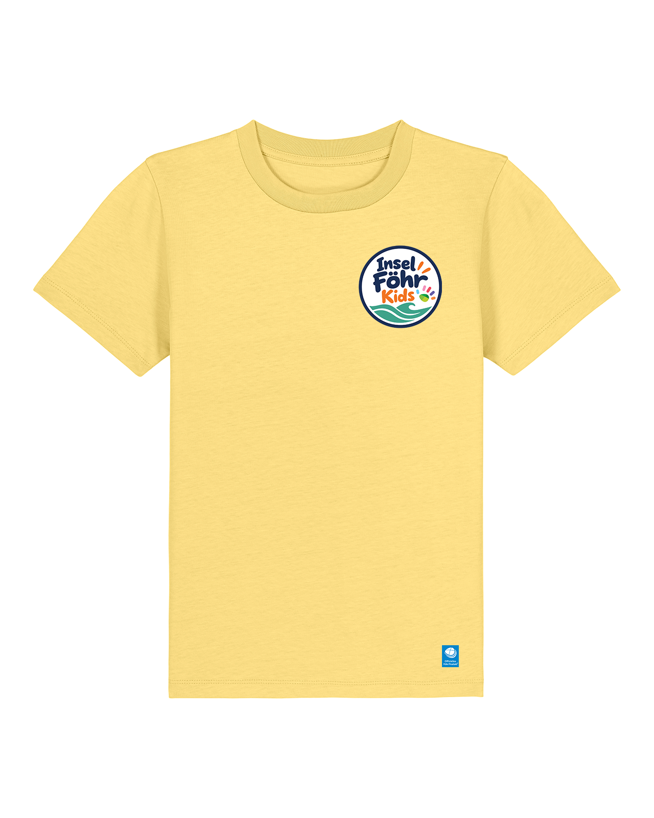 Insel Föhr Kids T-Shirt in Viva Yellow – Vorderansicht